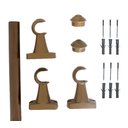 Ver imagem 2 de Kit Varão para Cortina 2,0mts Ouro Velho 28mm Compacto Sala / Quarto
