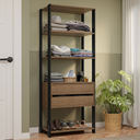 Ver imagem 1 de Guarda-roupa Closet Modulado 2 Gavetas 4 Prateleiras 70cm Valencia Madesa