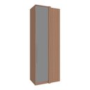 Ver imagem 1 de Guarda Roupa 1 Porta Correr para Canto Reto 841mm Setiba Plus Rimo Carvalho/fendi