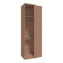 Ver imagem 2 de Guarda Roupa 1 Porta Correr para Canto Reto 841mm Setiba Plus Rimo Carvalho/fendi