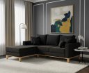 Ver imagem 1 de Sofá Beny com Chaise Esquerda, 3 Lugares, Estofado em Linho, Base em Madeira, 1,40x2,00m.