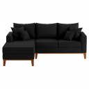 Ver imagem 2 de Sofá Beny com Chaise Esquerda, 3 Lugares, Estofado em Linho, Base em Madeira, 1,40x2,00m.