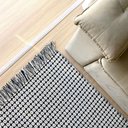Ver imagem 3 de Tapete Boho Andaraí Off White/preto 140x200cm Algodão