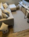 Ver imagem 1 de Tapete Boho Andaraí Off White/preto 140x200cm Algodão