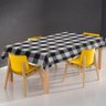 Toalha de Mesa Térmica Pvc Xadrez Jantar Cozinha 1,40 X 2,20 Titulo Xadrez Preto - 2