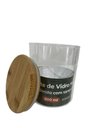 Ver imagem 5 de Kit 3 Potes de Vidro Hermético Redondo com Tampa de Bambu 800 Ml