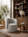 Ver imagem 1 de Poltrona Orgânica Alia Sala Recepção Closet Tecido Bluche:Cinza