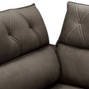Ver imagem 5 de Sofá 3 Lugares Retrátil Reclinável Chaise Esquerdo 258cm Bergen F04 Veludo Marrom Escuro - Lyam Deco