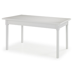Mesa Retangular 6 Lugares em Madeira Maciça Mv Outlet Branco - 1