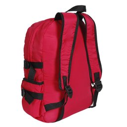 MOCHILA DE COSTAS CASUAL C/ 2 BOLSOS - CONTAINER COLORS:Vermelha - 3