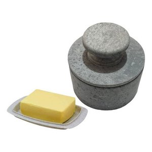 Manteigueira Francesa de Pedra Sabão Grande 200g São José Manteigueira 200 G