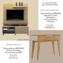 Ver imagem 4 de Estante Home Theater Star e Aparador Bellíssima Cinamomo Off White - Valdemóveis