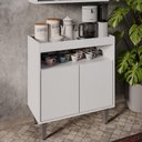Ver imagem 2 de Balcão Aparador Buffet Cantinho do Café 71cm Lice M24 Branco - Mpozenato