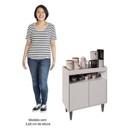 Balcão Aparador Buffet Cantinho do Café 71cm Lice M24 Branco - Mpozenato - 5