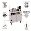 Ver imagem 3 de Balcão Aparador Buffet Cantinho do Café 71cm Lice M24 Branco - Mpozenato
