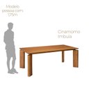 Ver imagem 5 de Mesa de Jantar Tokyo Tampo 180cm Madeira Laminado com 6 Cadeiras Celeste Gold Marrom/Luna/Cinamomo I