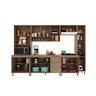 Cozinha Modulada Completa Fidelitá Paris 6 Peças 295cm 15 Portas 3 Gavetas com Tampo - 2