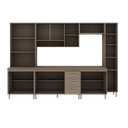 Ver imagem 4 de Armário de Cozinha Modulada Completa Fidelitá Paris 6 Peças 295cm 15 Portas 3 Gavetas com Tampo
