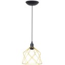 Ver imagem 1 de Pendente Aramado Cálice Luminária Lustre Teto Retrô Vintage Industrial Balcão Dourado