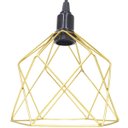 Ver imagem 4 de Pendente Aramado Cálice Luminária Lustre Teto Retrô Vintage Industrial Balcão Dourado