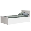 Ver imagem 3 de Cama Babá com Auxiliar Nuth Branco Fosco e 2 Colchões Physical - Reller Móveis