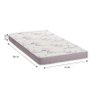 Cama Babá com Auxiliar Nuth Branco Fosco e 2 Colchões Physical - Reller Móveis - 4