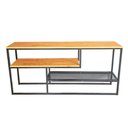 Ver imagem 7 de Rack de TV Style Industrial de Ferro e Madeira Natural e Preto