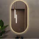 Ver imagem 4 de Espelho Lapidado Oval Iluminado com led quente - 60x80cm Woodglass