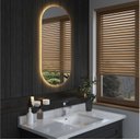 Ver imagem 5 de Espelho Lapidado Oval Iluminado com led quente - 60x80cm Woodglass