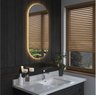 Espelho Lapidado Oval Iluminado com led quente - 60x80cm Woodglass - 5