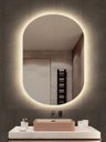 Ver imagem 1 de Espelho Lapidado Oval Iluminado com led quente - 60x80cm Woodglass