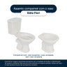 Assento Sanitário Poliéster Dalia Branco para Vaso Fiori - 4