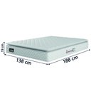 Ver imagem 2 de Colchão Casal Espuma D33 Pillow Top New Millenium 138x188x19cm Branco Hellen