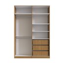 Ver imagem 5 de Guarda-Roupa Modulado 158cm com 4 Portas Cabideiros e Gavetas Integrato