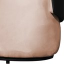 Ver imagem 4 de Poltrona Namoradeira Orgânica 2 Lugares Beatriz Composê Veludo em Corino Preto - Estopar Namoradeira