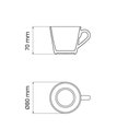 Ver imagem 3 de Xícara Chá Tramontina Leonora em Porcelana 185 Ml Tramontina