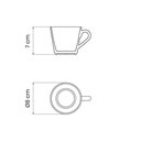 Ver imagem 2 de Xícara Chá Tramontina Leonora em Porcelana 185 Ml Tramontina