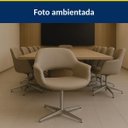 Ver imagem 3 de Poltrona Decorativa Eduarda Cor Fendi Base Alumínio