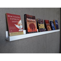 Prateleira Calha Suspensa com 60cm - Porta Temperos, Esmaltes, Quadros e Etc... - 2