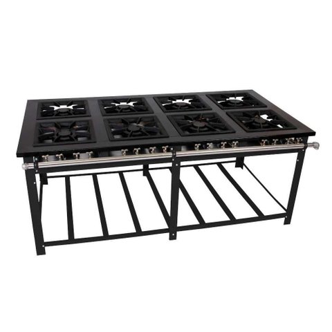 Fogão a Gás Industrial Maxi 8 Queimadores Duplos M8 - Venâncio