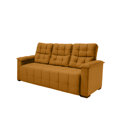 Sofá 03 Lugares Elegance Plus Sofisticato - Terracota