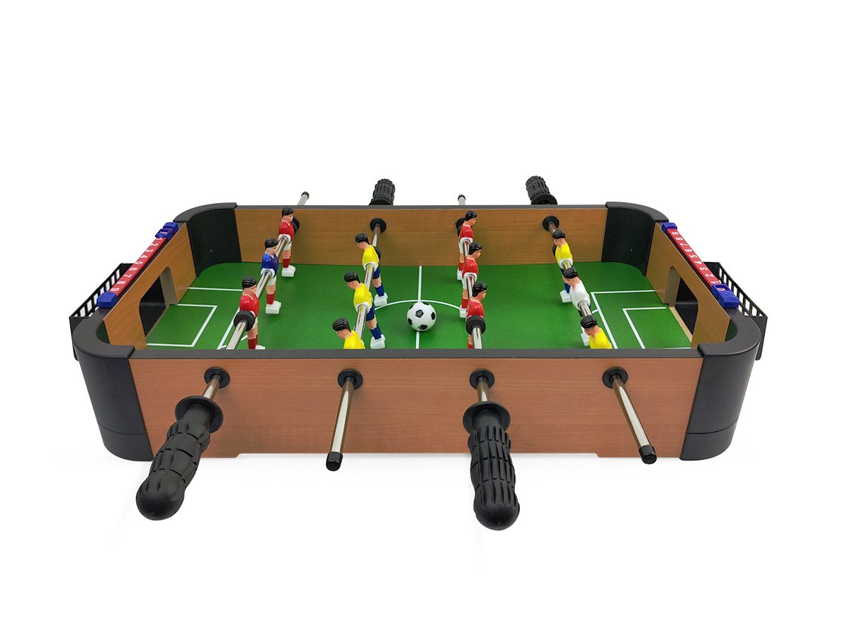 Mesa de Pebolim Mini 51CM Totó Jogo de Futebol Com 2 Bolinhas Brinquedo Hoyle Games - 5
