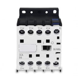 Contator Auxiliar 6a | Bobina 24vca | Ica04 | 4nf - 3