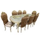 Ver imagem 1 de Mesa de Jantar com 8 Cadeiras para Festa Eventos e Jantares 85x230x110cm e 120x60x50cm