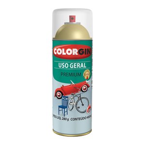 Spray Verniz Bril 350ml P/ Metalico Colorgin 57051