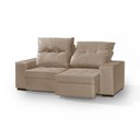 Ver imagem 2 de Sofá Retrátil E Reclinável 3 Lugares 200Cm Com Baú Malaquita