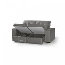 Ver imagem 4 de Sofá Retrátil E Reclinável 3 Lugares 200Cm Com Baú Malaquita 