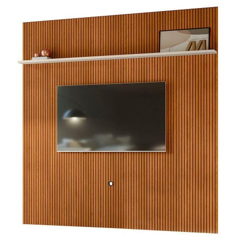 Painel para Tv 75 Polegadas 238cm André Z10 Off Cinamomo Mpozenato