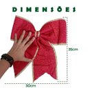 Ver imagem 3 de Laço de Natal Grande Natalino Enfeite Decoraçao Arvore Janela Porta Guirlanda Evento Festa Ornamenta