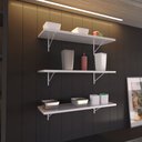 Ver imagem 1 de Kit com 3 prateleiras resistentes e estilosas para sua casa